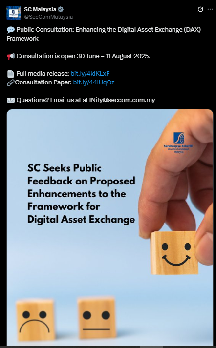 Malaysian Regulator Proposes Simpler Crypto Asset Listing Rules