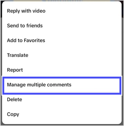 manage multiple comments