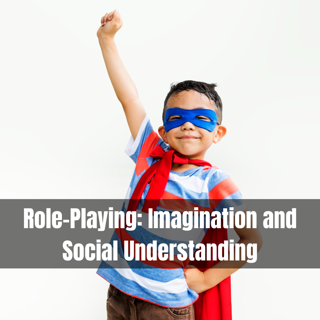 Children role-playing to develop imagination and social skills- supertramp.co.uk