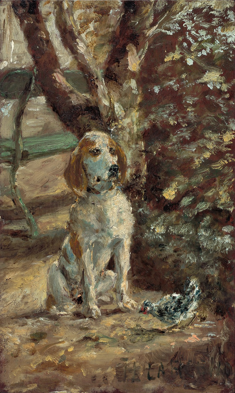 though not known for his pet portraits, this painting of his beloved dog is a lovely depiction by Henri de Toulouse-Lautrec