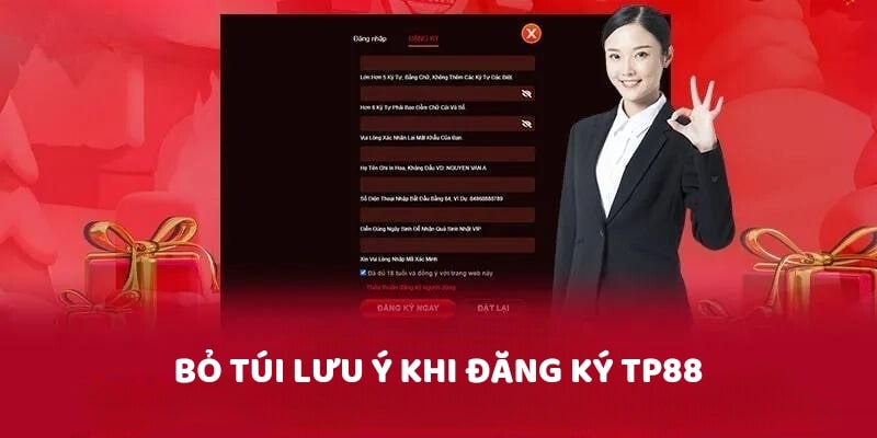 Bỏ túi lưu ý khi đăng ký TP88