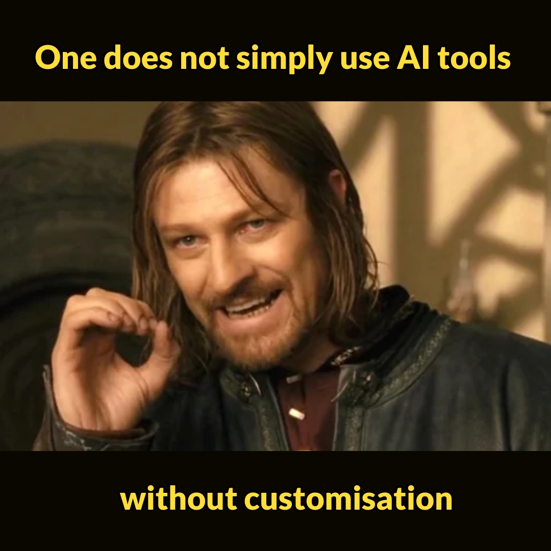 Use AI tools with customization