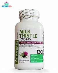 Hỗ trợ gan khỏe mạnh Bronson Milk Thistle 1000mg Capsules 120 viên ...