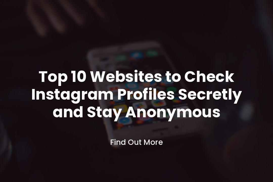 Top 10 Websites to Check Instagram Profiles Secretly and Stay Anonymous
