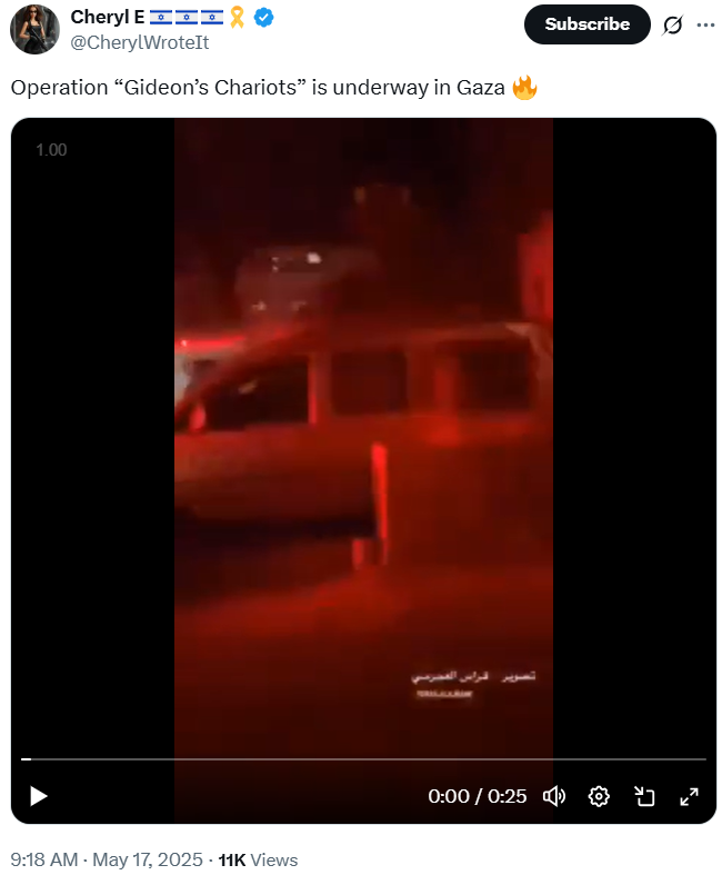 Social media users circulated a video clip claiming to show the start of the new large-scale campaign.