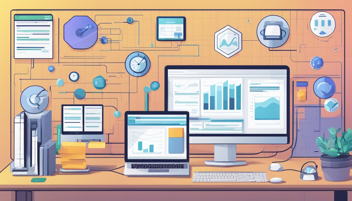 A computer screen displaying various monitoring tools and resources for Amazon account health