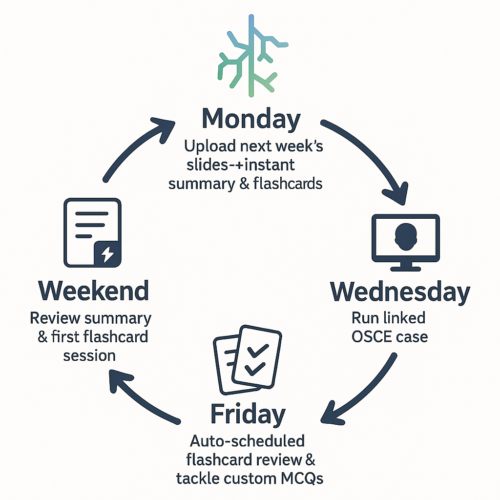 Example study flow with Neural Consult