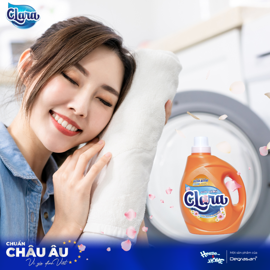 Nước giặt xả Clara mang đến trải nghiệm hương thơm ngọt ngào