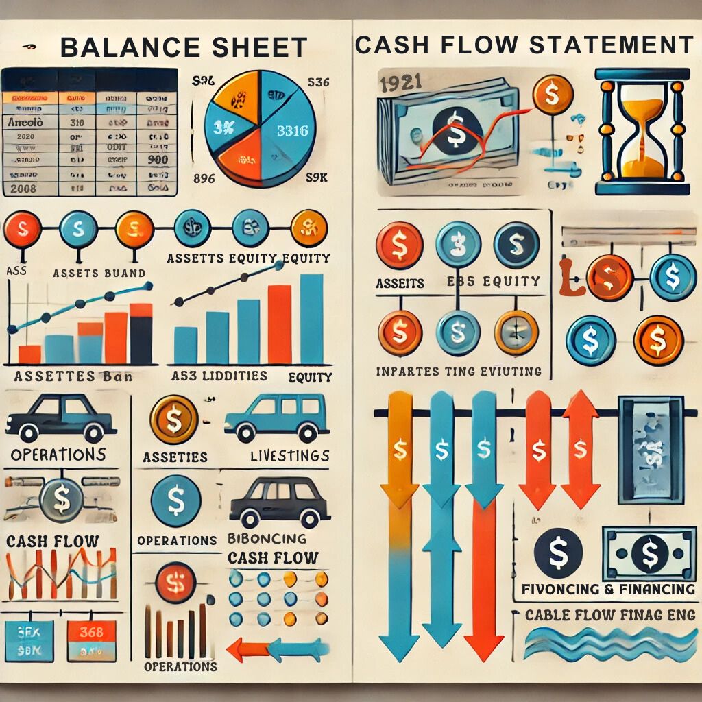 balance sheet vs cash flow statement