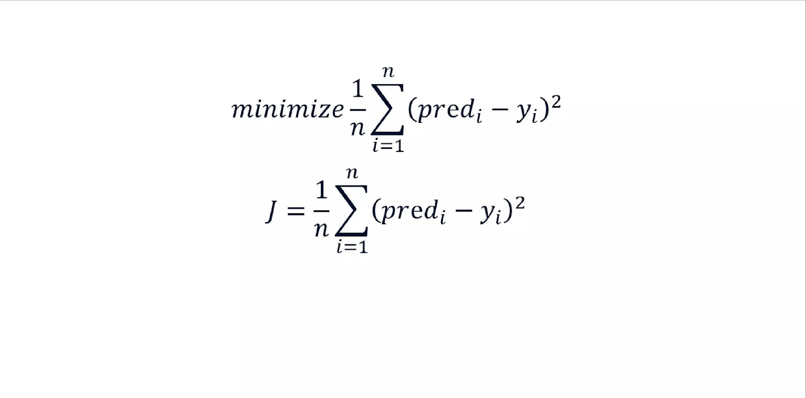 Cost Function in Linear Regression