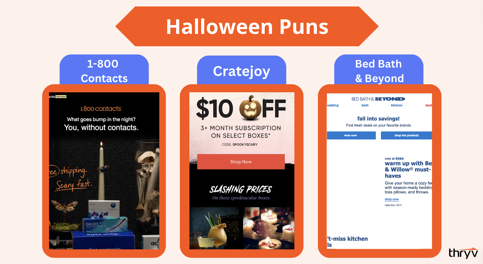 Halloween marketing puns