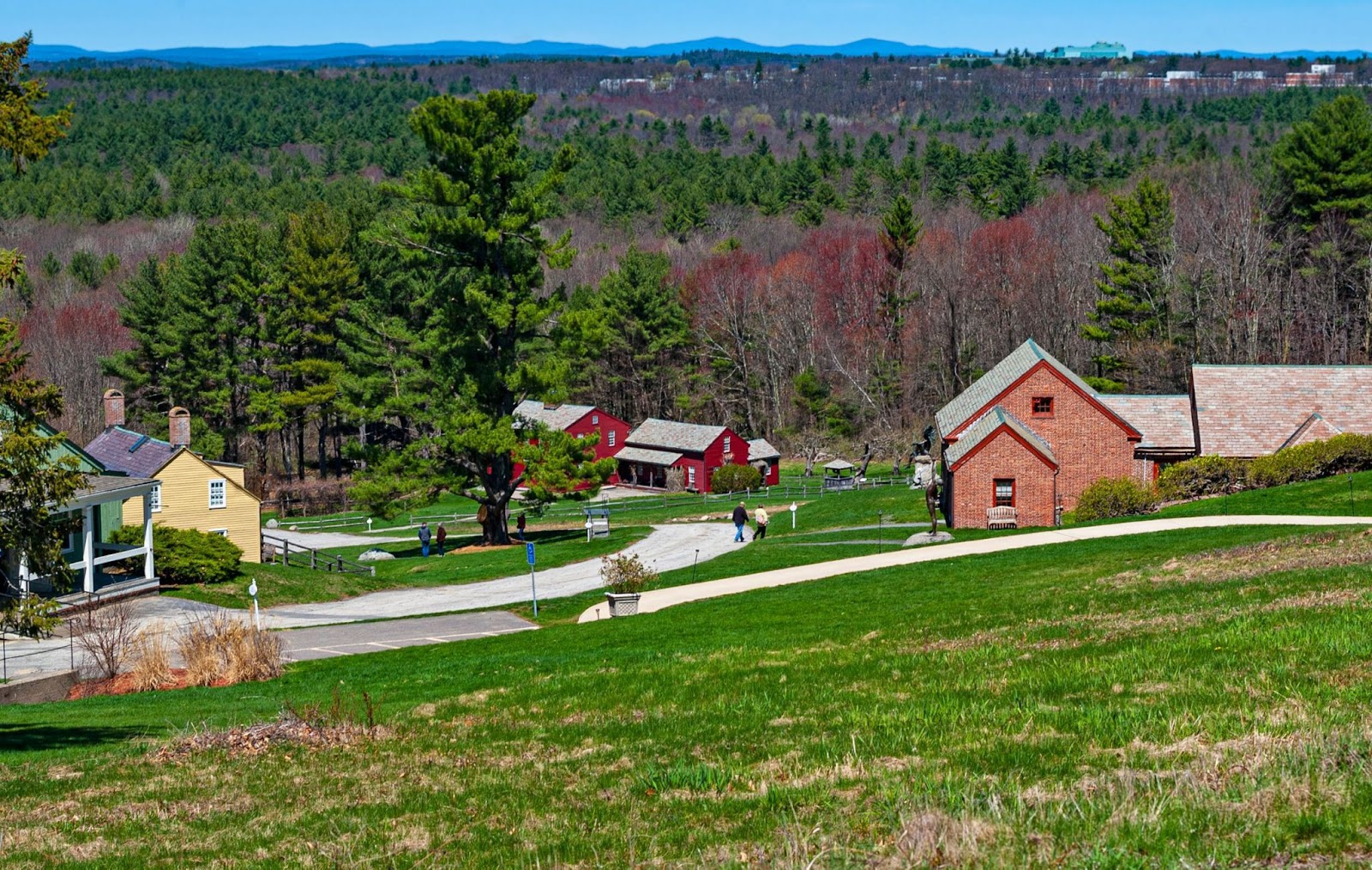 Sunny Day looking out over The Fruitlands Museum in Harvard, Massachusetts