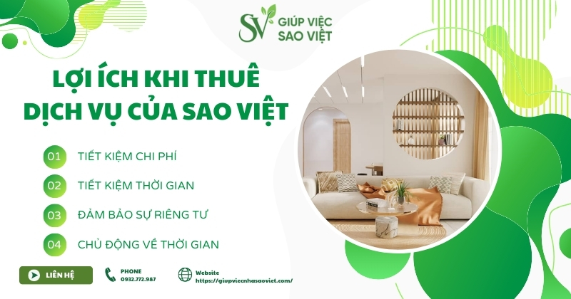 lợi ích thuê dịch vụ dọn nhà theo giờ?