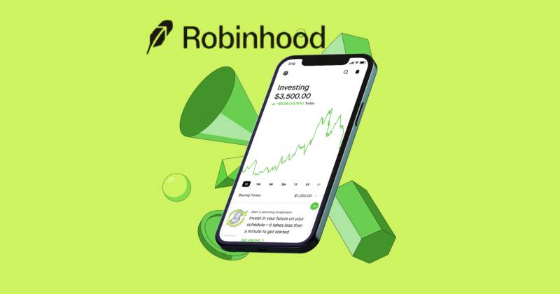 Robinhood trading app interface