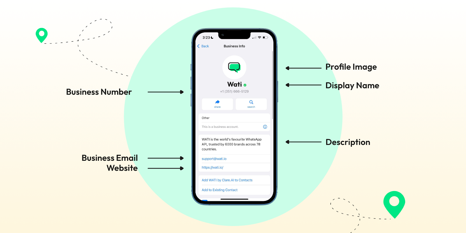 elements of a Whatsapp Business Account 