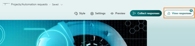 MS Forms "View responses"