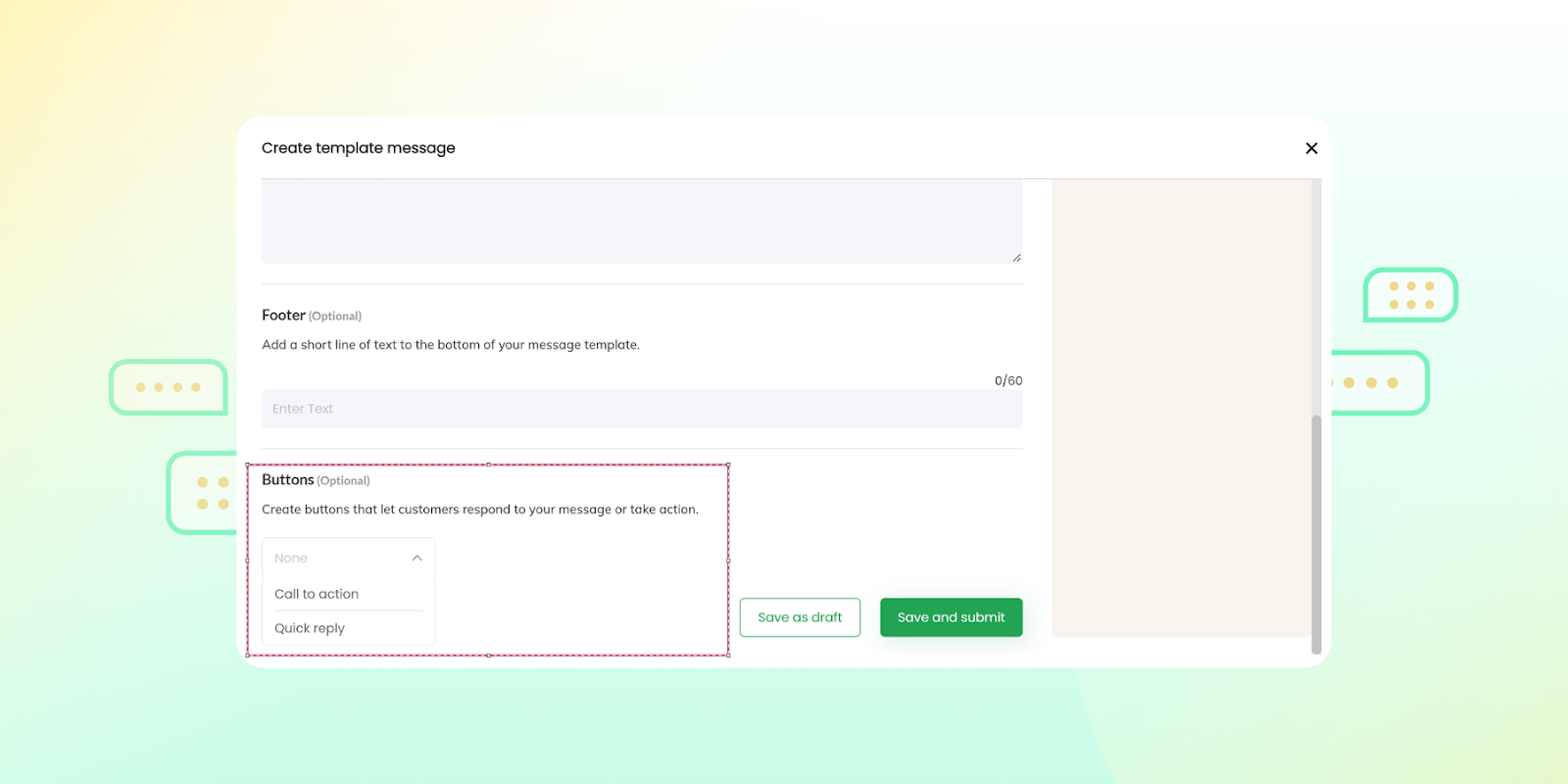 creating templates messages and triggers via Wati on WhatsApp 