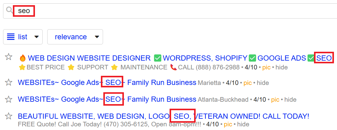 Find drop servicing clients with Craigslist Ads
