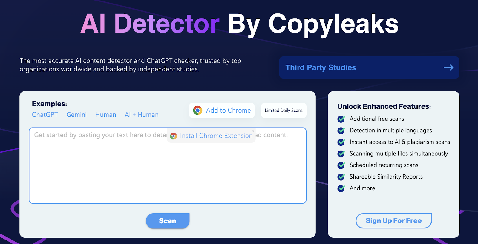 Copyleaks AI Content Detector
