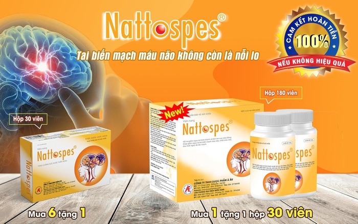 Nattospes giúp làm tan cục máu đông và phòng ngừa đột quỵ não hiệu quả 