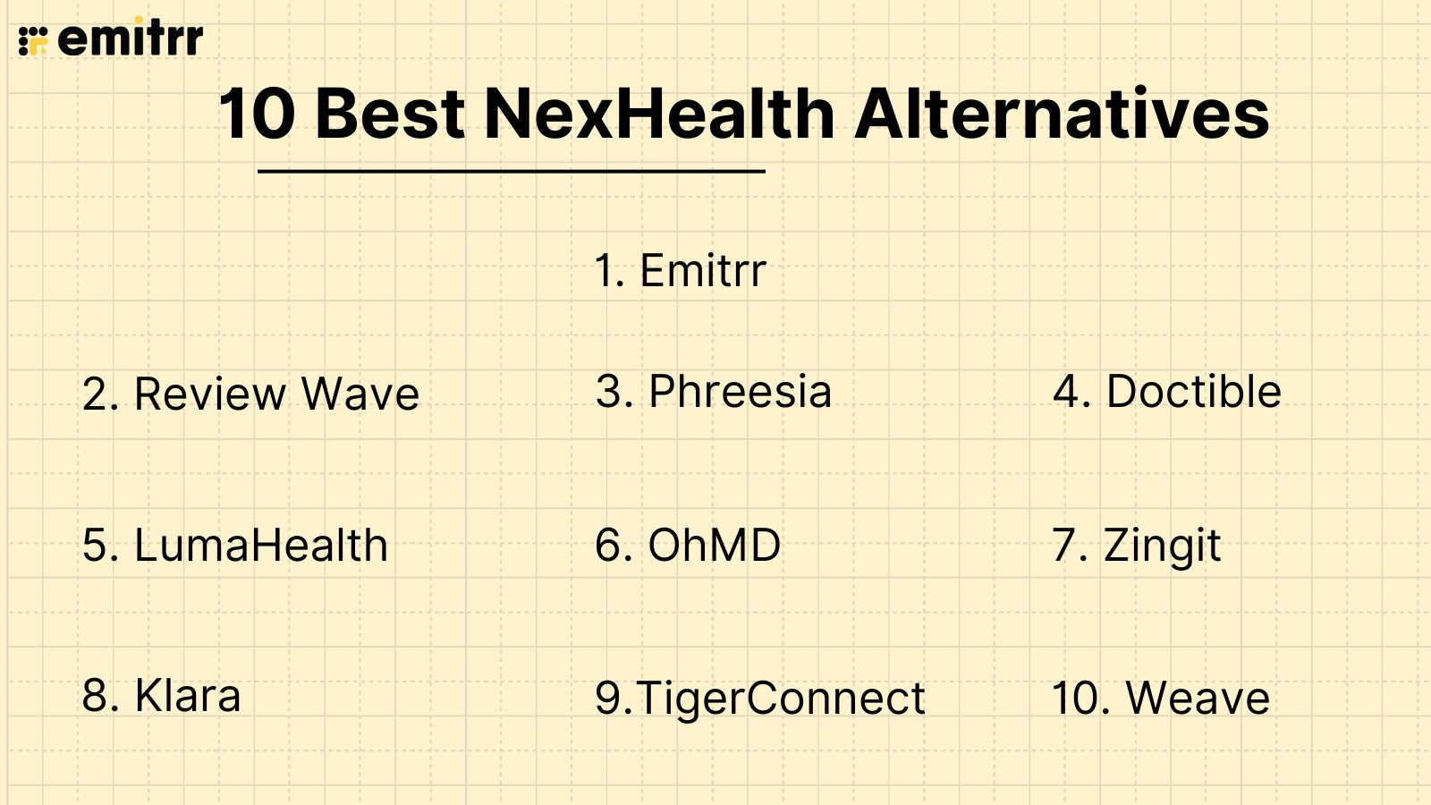 10 Best NexHealth Alternatives 