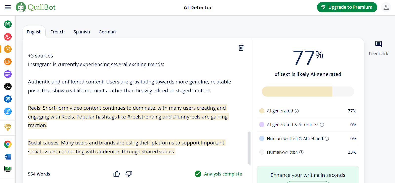 AI content detectors are tools that help detect AI-generated content.