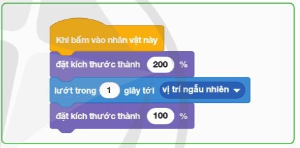 BÀI 6. TẠO CHƯƠNG TRÌNH CÓ NHÂN VẬT THAY ĐỔI KÍCH THƯỚC, MÀU SẮC