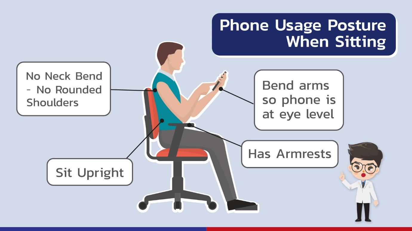 A person sitting in a chair using a phone

Description automatically generated