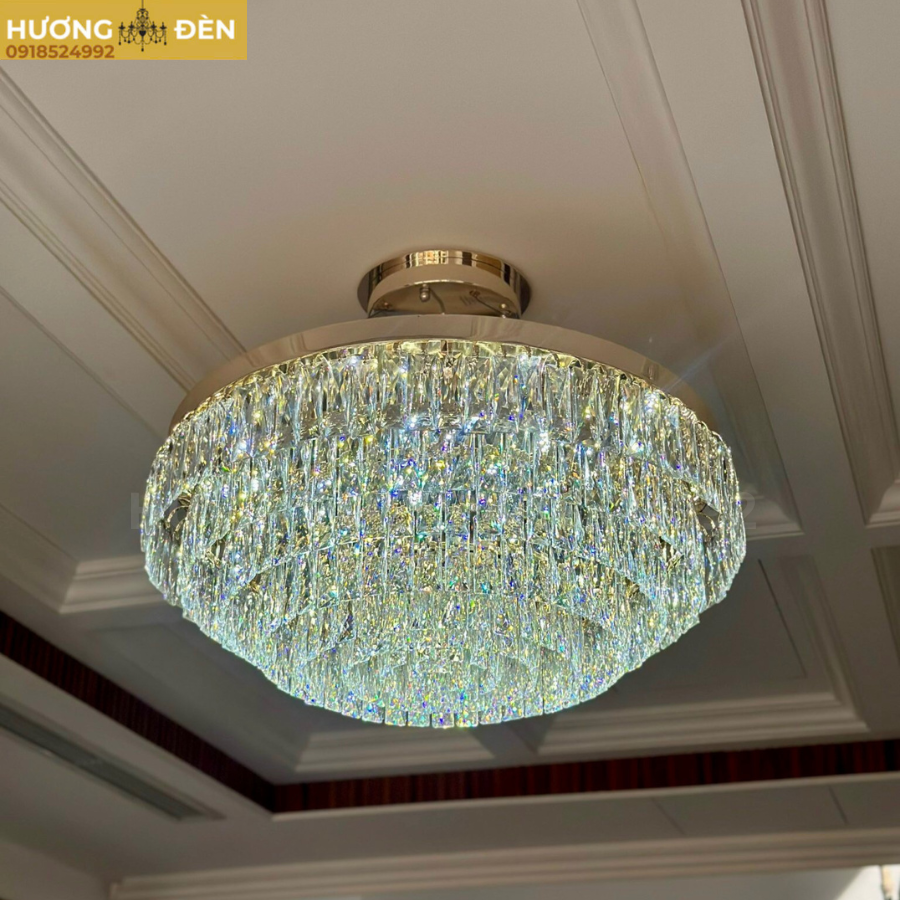 Đèn treo pha lê K9 cao cấp LED 3 CĐ - Ø800*H320