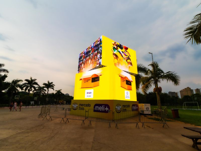 painel de led 3d tecnologia