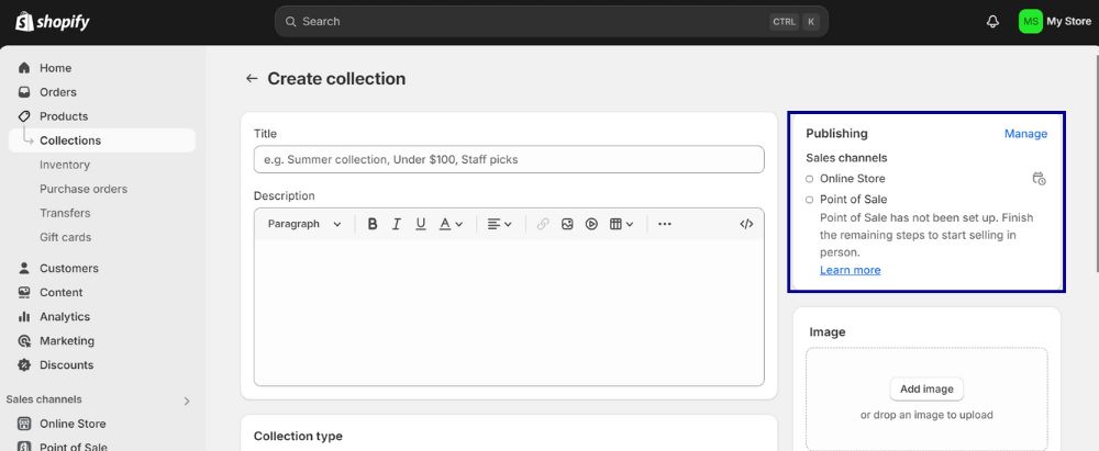 How To Create A Manual Collection on Shopify 7