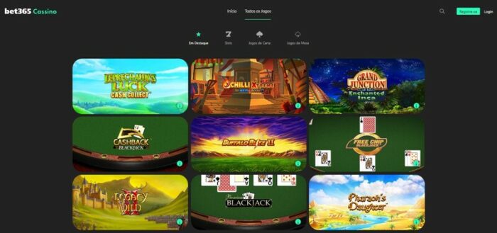 Bet365 cassino: são muitas opções para o apostador