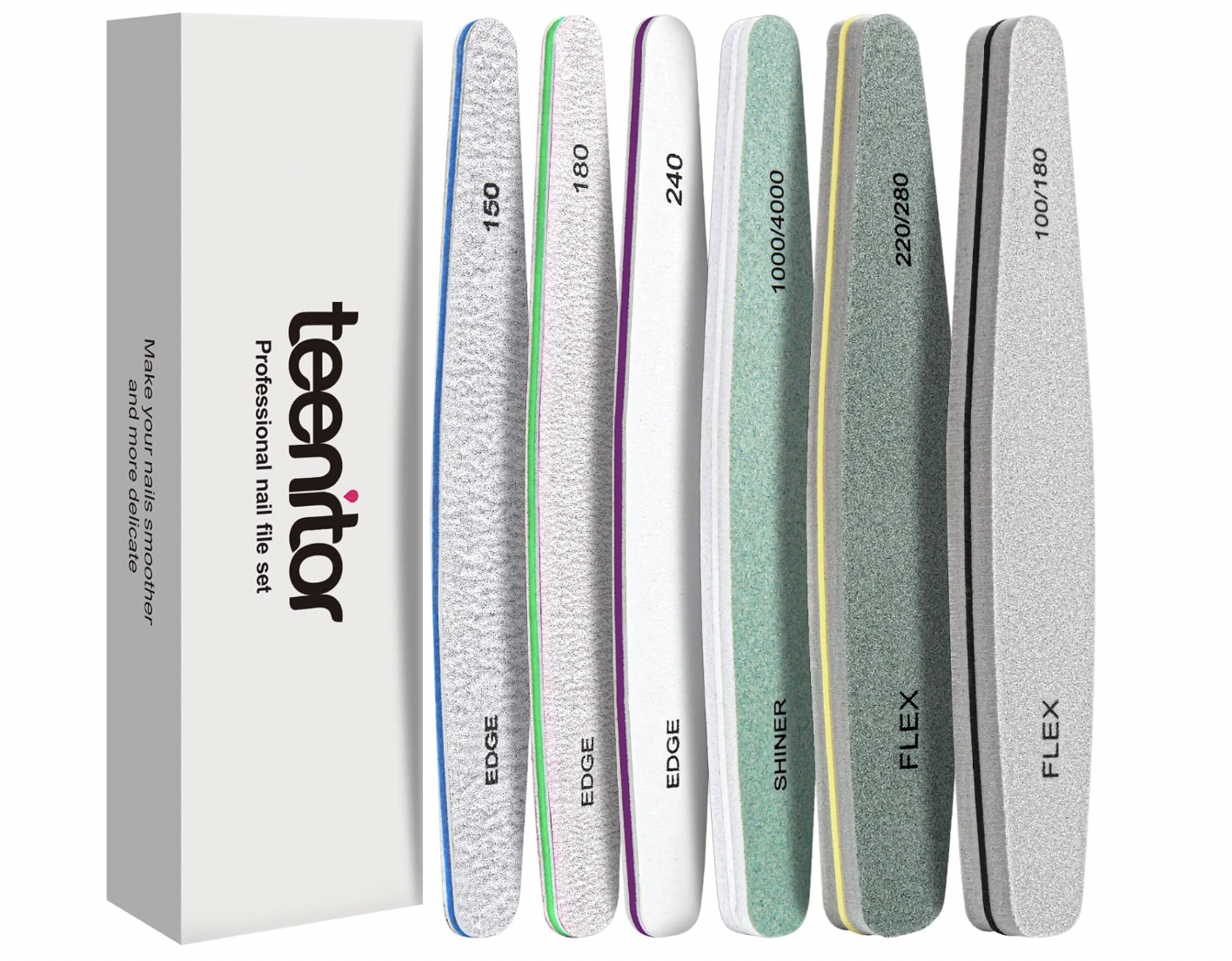 Teenitor Nail File Nail Buffer