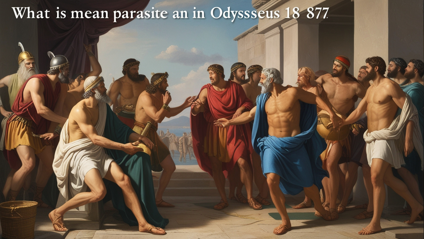 What Is Mean Parasite an in Odysseus Book 18 187