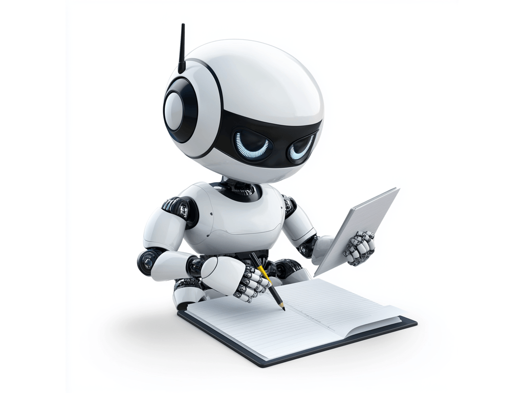 A robot writing (AI text humanizer)