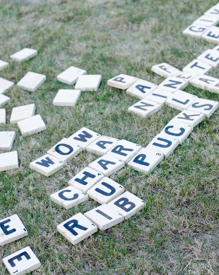 yard scrabble picnic ideas