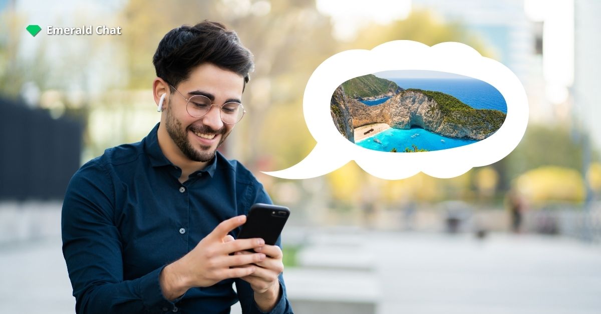A man holding a phone | Emerald Chat