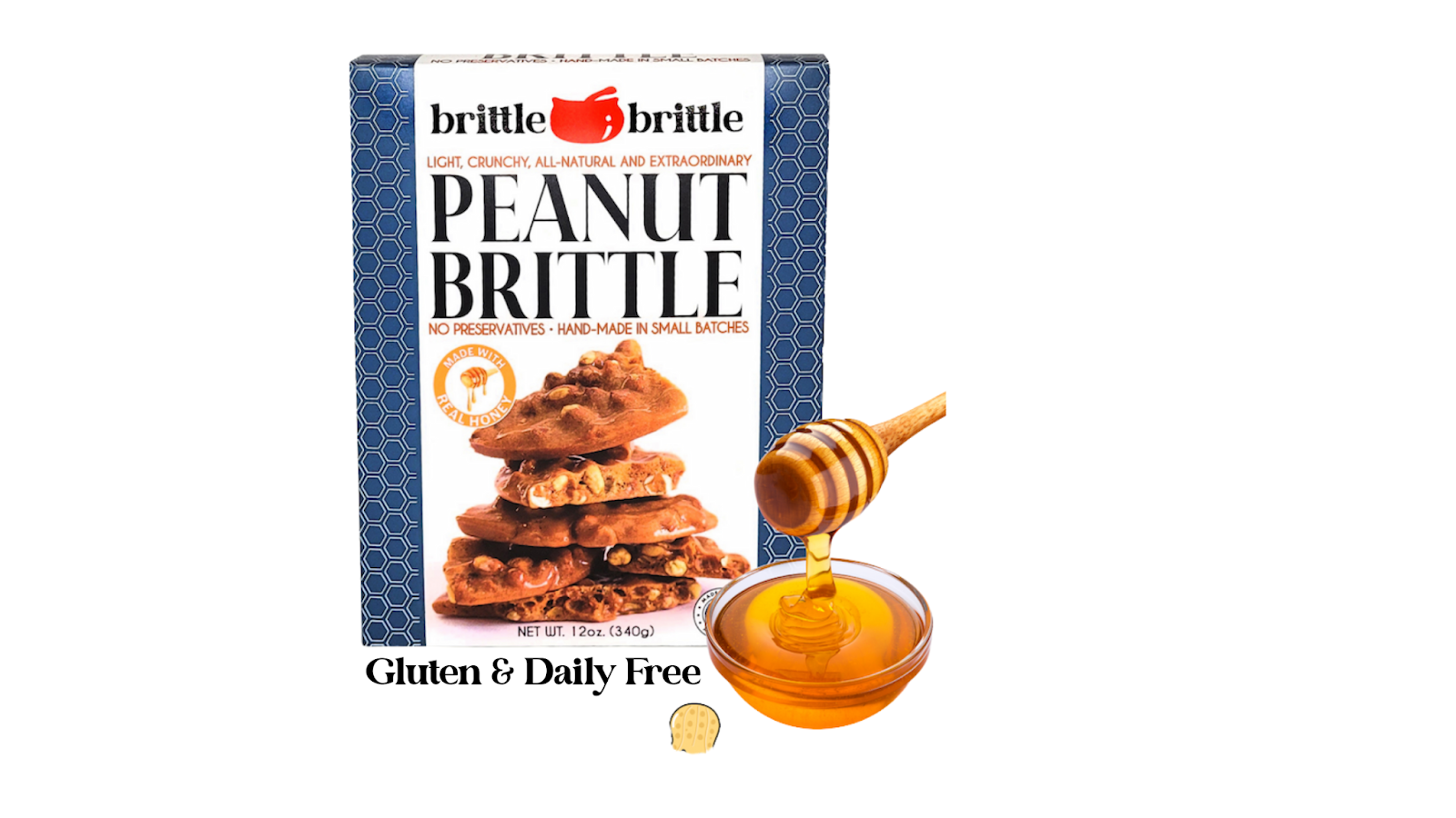 peanut brittle made with real honey