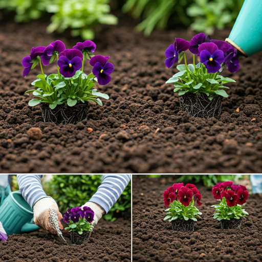 Planting Violet, Sweet Flowers