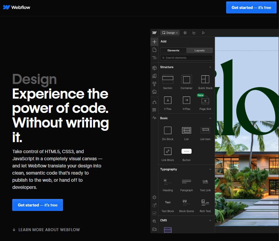 Weblfow design Experience