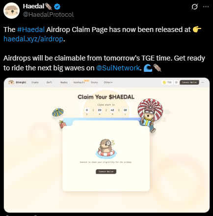 Haedal airdrop checker