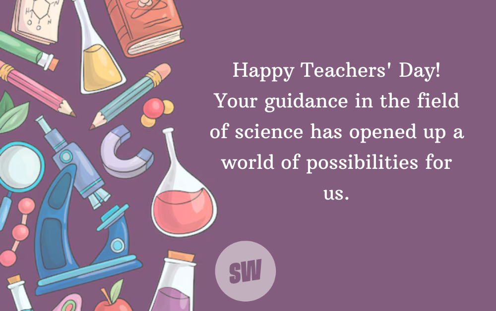 teachers day wishes for science teache