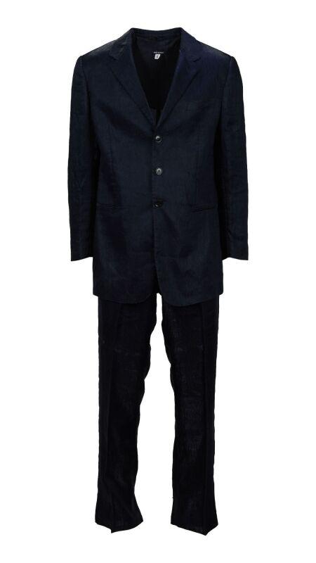 George Michael | 2006-07 "25" Live Tour Custom-Made Giorgio Armani Suit With Poster