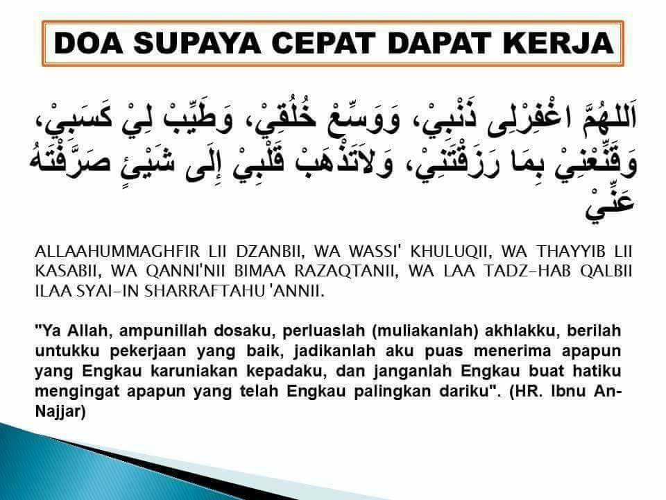 Doa Cari Kerja - Kumpulan Doa ‘Powerful’ untuk Pencari Kerja