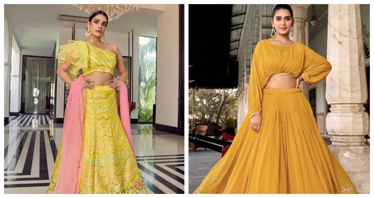 Yellow Lehengas for Haldi Ceremony