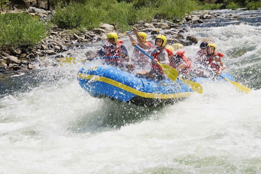 Enjoy rafting through Thailand's rushing waters