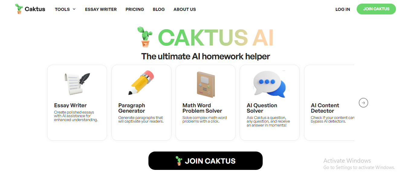 Caktus AI Education