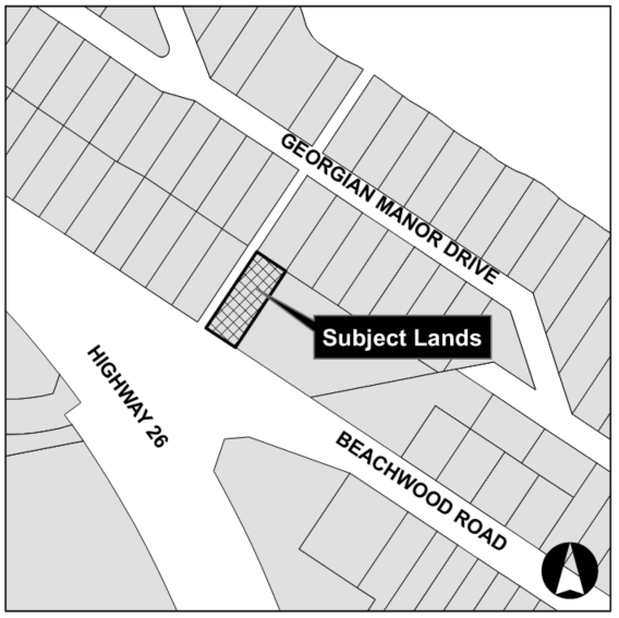 Map of subject property