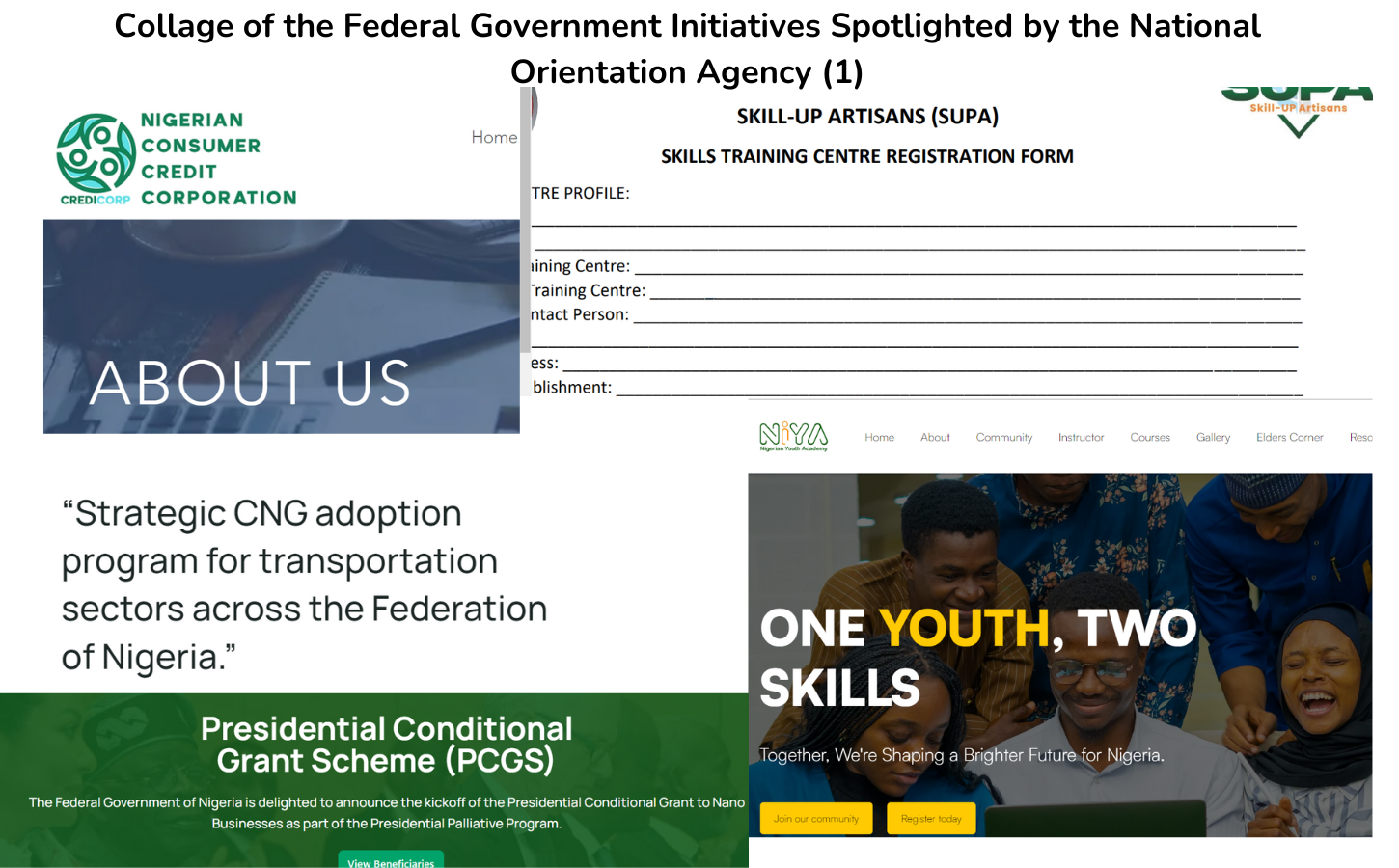 FACT CHECK: The FG Initiatives Spotlighted by the National Orientation Agency are True