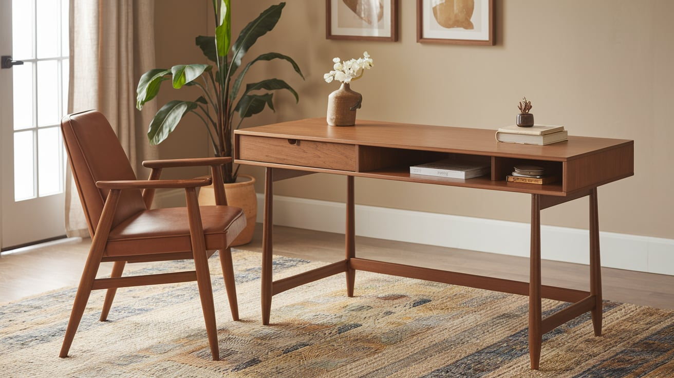 Capen Rectangular Engineered Wood Computer Desk